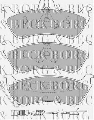 BORG & BECK bbp1755 -  Комплект тормозных колодок, дисковый тормоз